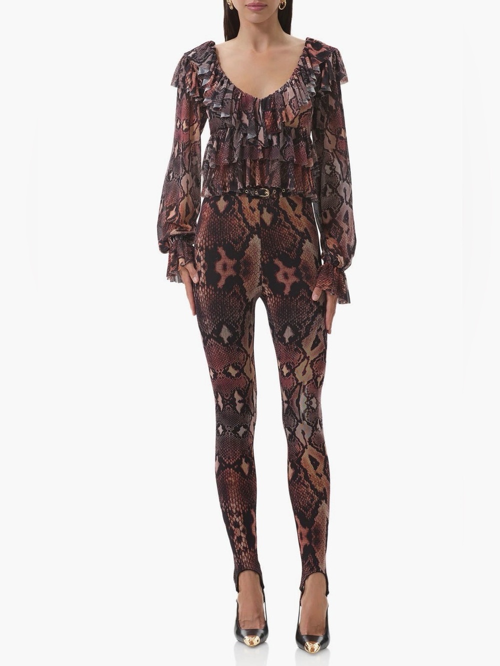 AFRM Addison Ruffle Blouse